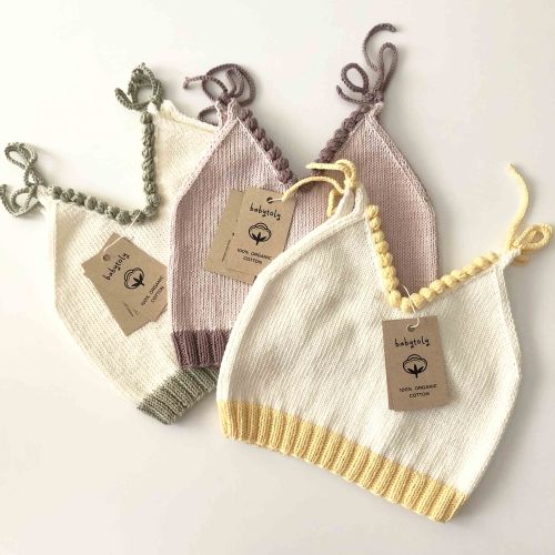 Eva Knit Top - w/ribbons , natural + honey, natural + beige, snow + canary,  snow + seaweed