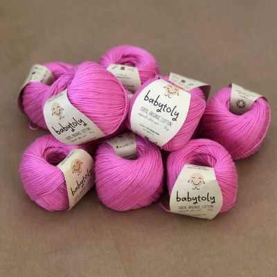 5pcs * 50g Natural 100% Organic Cotton 8# Lace Yarn for Knitting DIY Woven  Craft Baby Health Crochet Thread (Color : 8017)