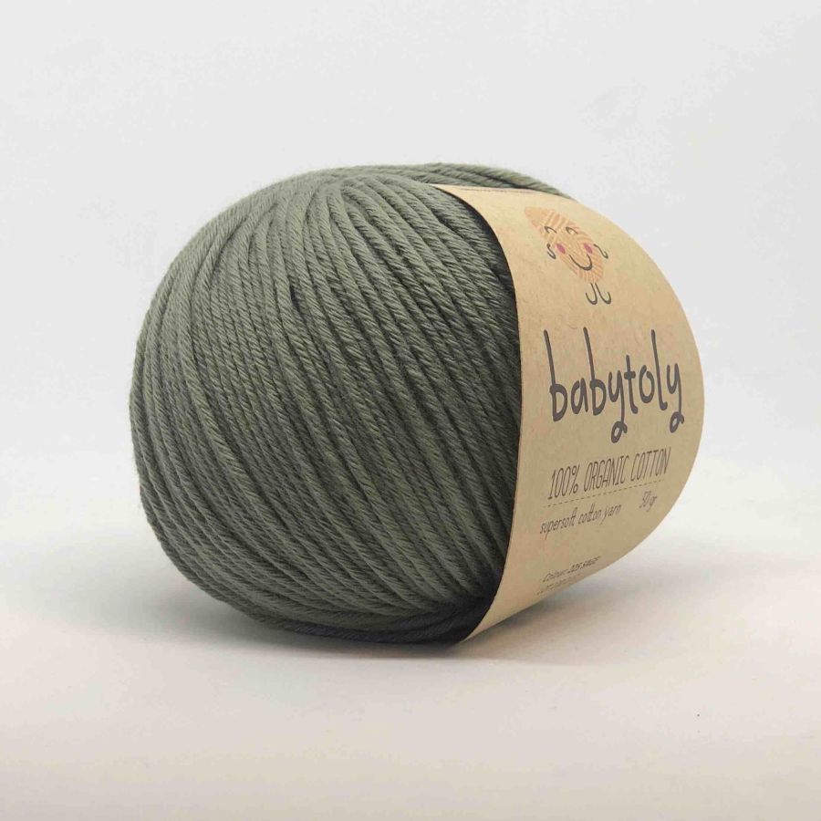 Dale ECO BABY WOOL fingering weight organic wool yarn-Dale ECO BABY WOOL  jade green 1310