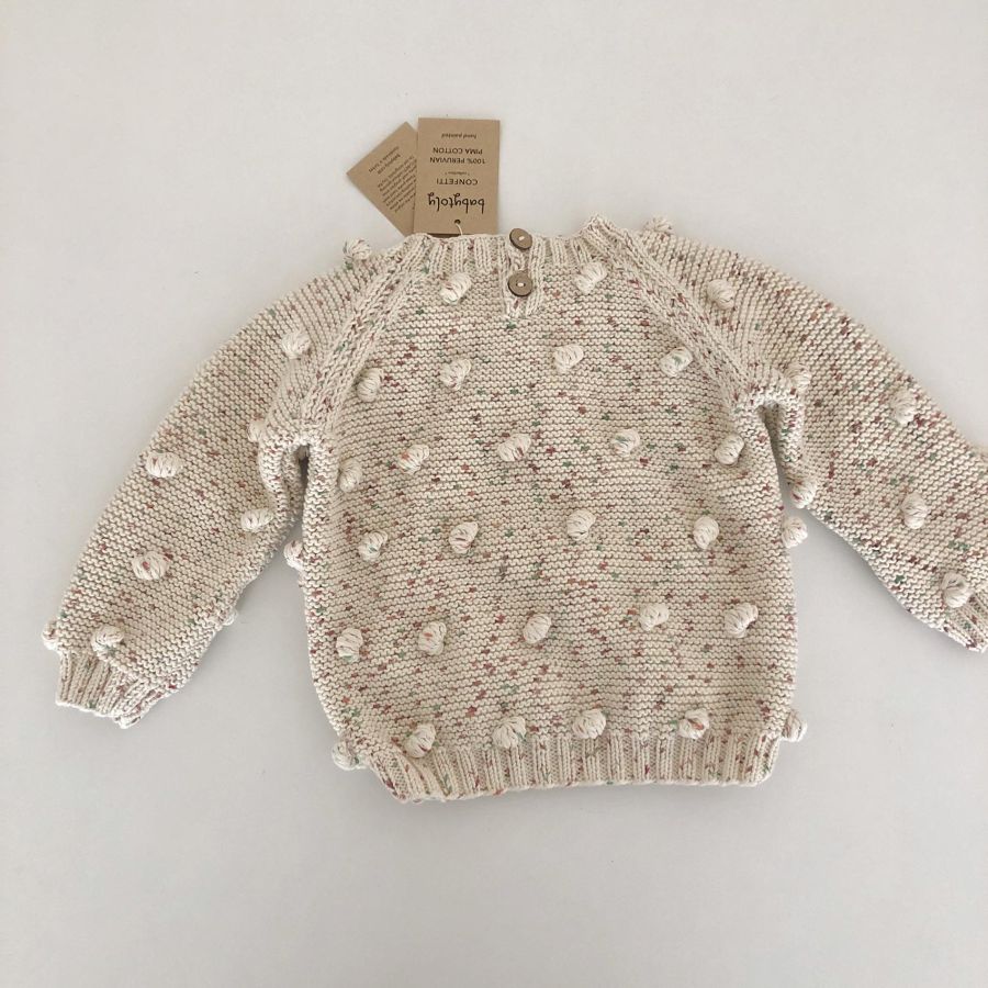 Confetti Rainbow Popcorn Sweater - tea garden