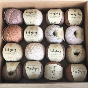 16 Yarn Bundles - Organic Cotton Yarn (choose colors)