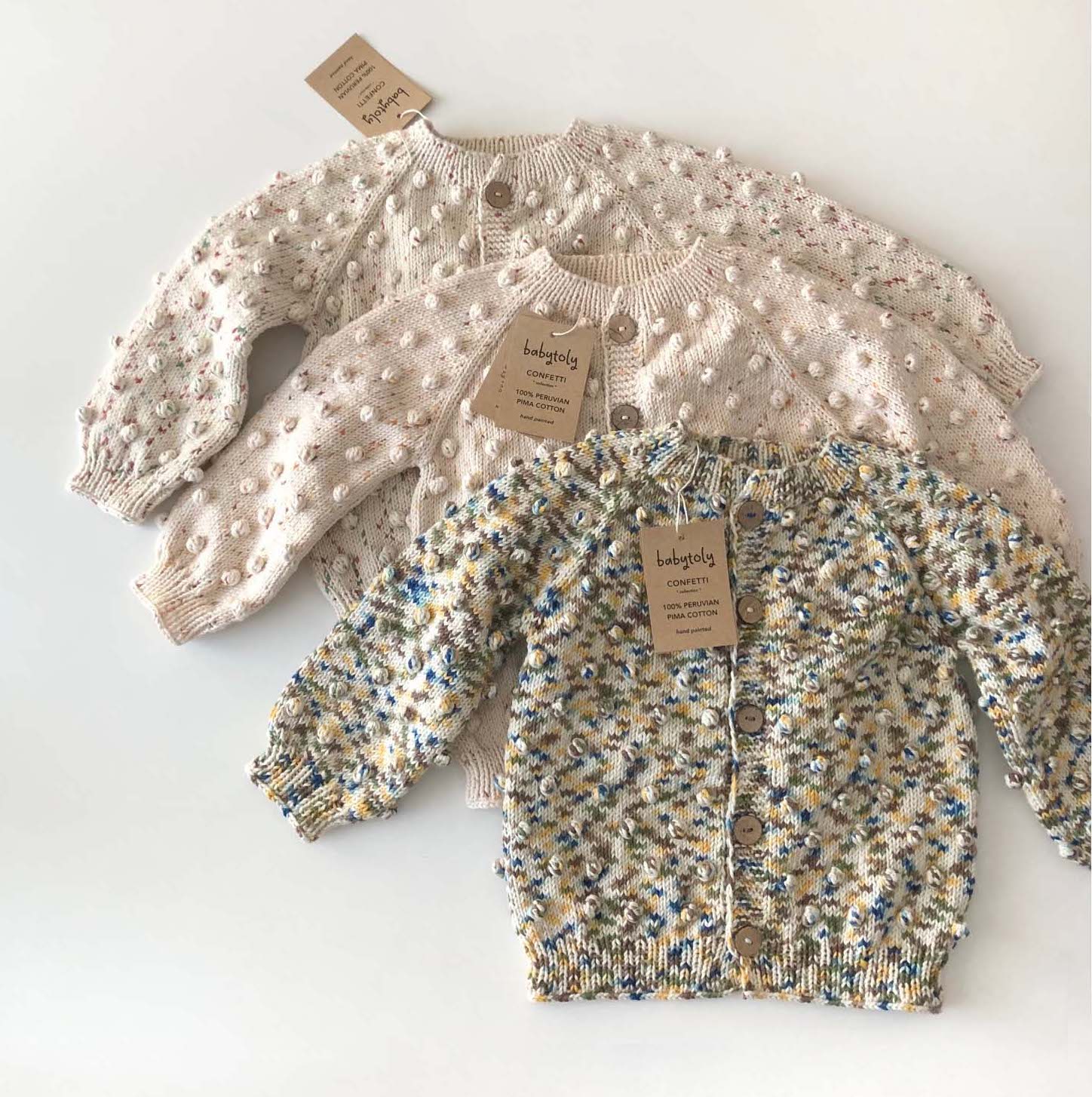 Popcorn Cardigan - * exclusive confetti, new colors